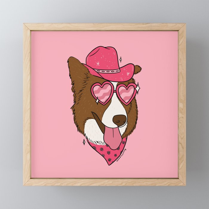 Pink Pony Pup Mini Art Print Gallery Image 1