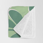 Playful Spring Forest - Green Throw Blanket Gallery Image 3