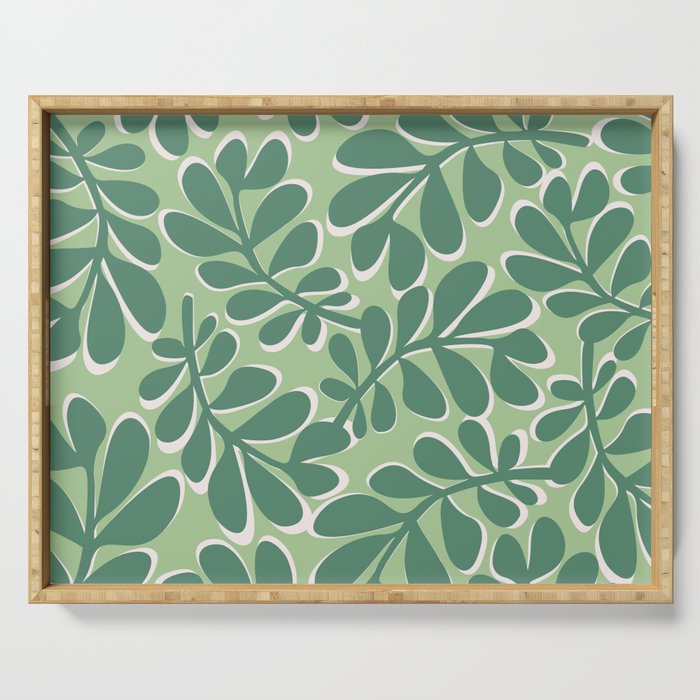 Playful Spring Forest - Green Serving Tray Gallery Image 1