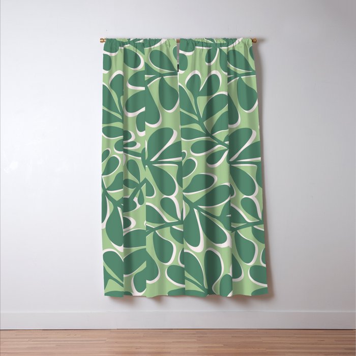 Playful Spring Forest - Green Window Curtain Gallery Image 3