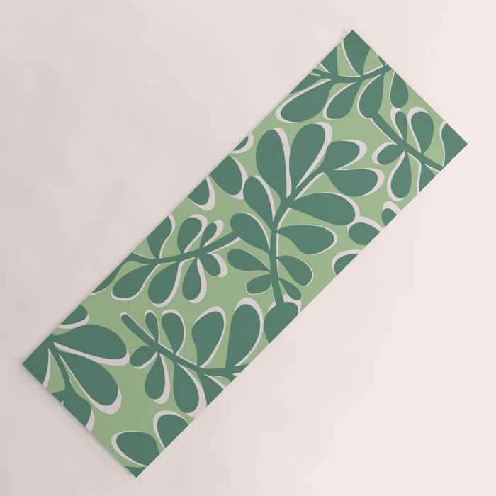 Playful Spring Forest - Green Yoga Mat Gallery Image 1