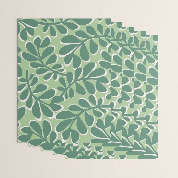 Playful Spring Forest - Green Wrapping Paper Gallery Image 3