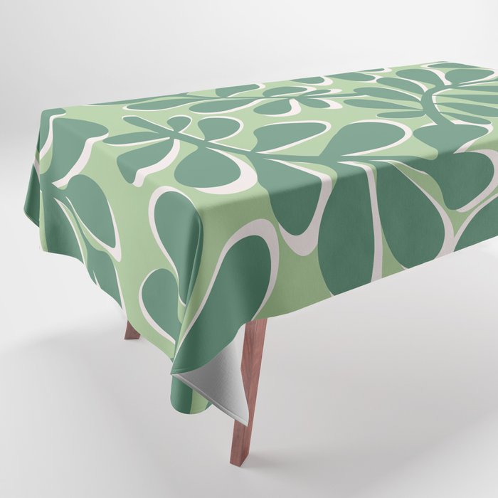 Playful Spring Forest - Green Tablecloth Gallery Image 1