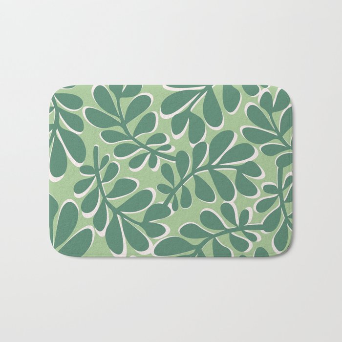 Playful Spring Forest - Green Bath Mat Gallery Image 1