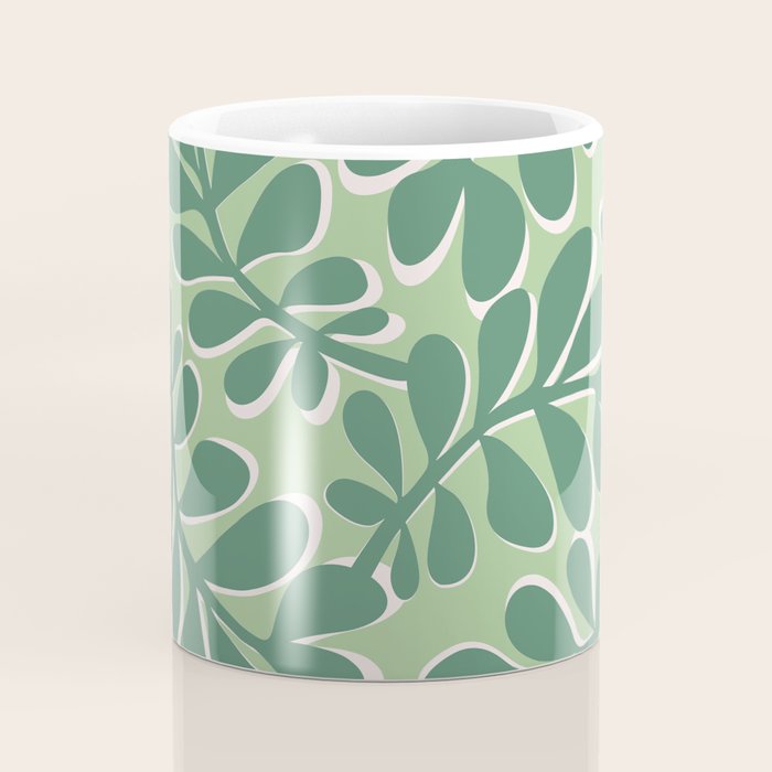 Playful Spring Forest - Green Coffee Mug Gallery Image 4