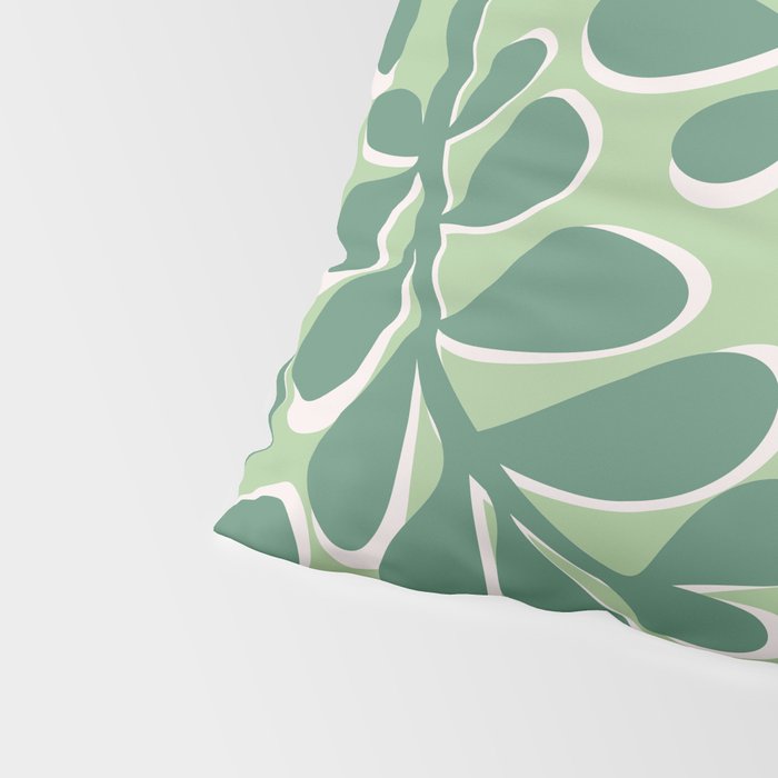 Playful Spring Forest - Green Pillow Sham Gallery Image 4