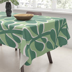 Playful Spring Forest - Green Tablecloth Gallery Image 3
