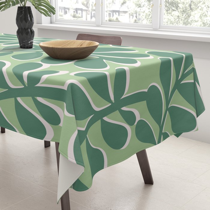 Playful Spring Forest - Green Tablecloth Gallery Image 3