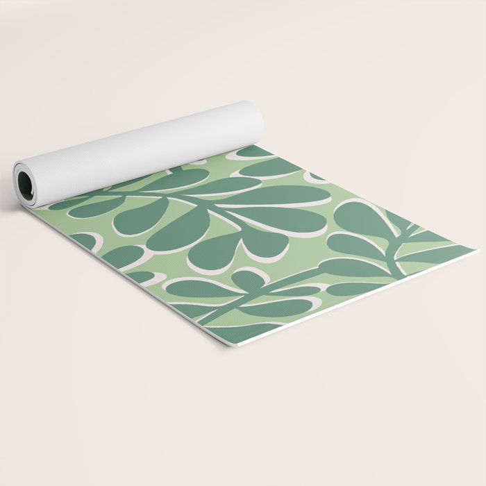 Playful Spring Forest - Green Yoga Mat Gallery Image 2