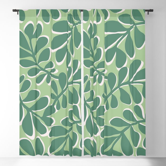 Playful Spring Forest - Green Window Curtain Gallery Image 1