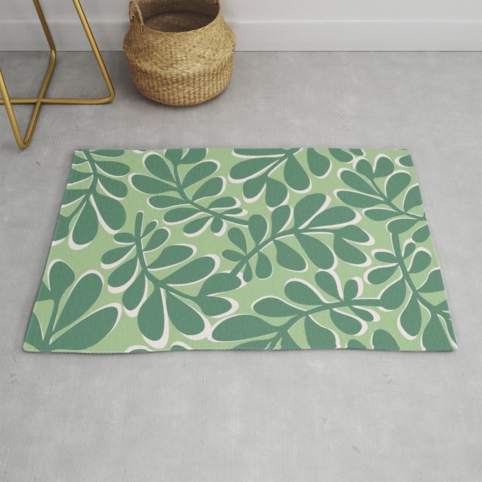 Playful Spring Forest - Green Rug Gallery Image 1