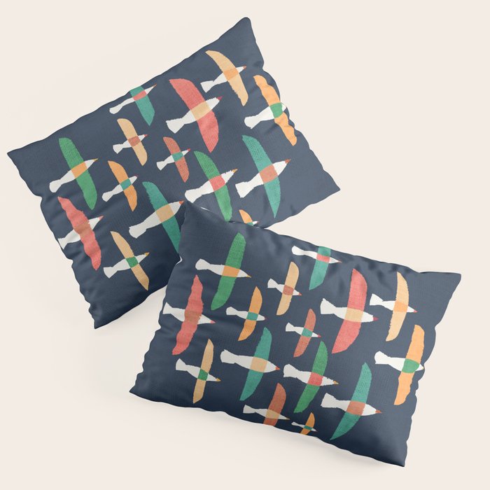 Vintage seagull Pillow Sham Gallery Image 3