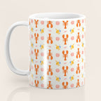 Mediterranean lobster sea food art pattern Coffee Mug Gallery Image 3