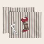 Christmas Stocking Brown And Red Placemat Gallery Image 1