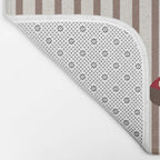 Christmas Stocking Brown And Red Bath Mat Gallery Image 2