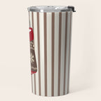 Christmas Stocking Brown And Red Travel Mug Gallery Image 2