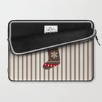 Christmas Stocking Brown And Red Laptop Sleeve Gallery Image 2