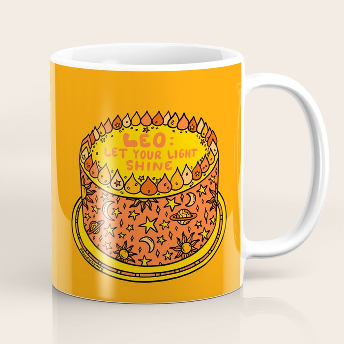 Leo Cake Coffee Mug Gallery Image 1