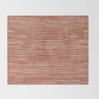 Nomad Terracotta Stripes Throw Blanket Gallery Image 2
