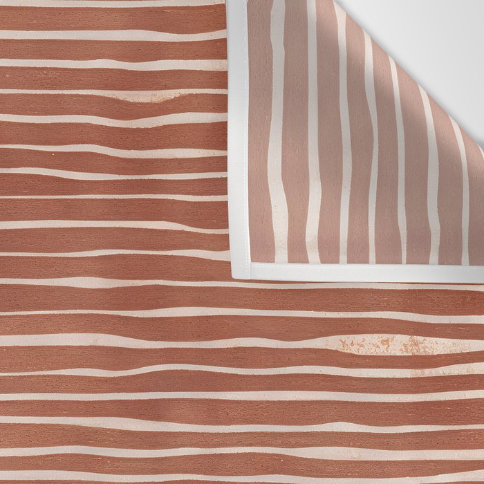 Nomad Terracotta Stripes Wall Tapestry Gallery Image 3