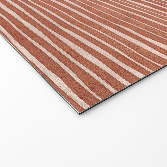 Nomad Terracotta Stripes Welcome Mat Gallery Image 2