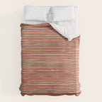 Nomad Terracotta Stripes Duvet Cover Gallery Image 6