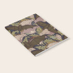 Vintage Art Deco Bat and Flowers Notebook Gallery Image 2