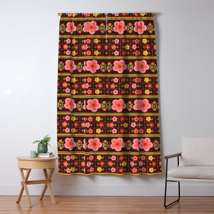 Retro Brownie Window Curtain Gallery Image 5