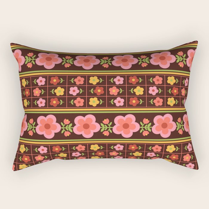 Retro Brownie Rectangular Pillow Gallery Image 1