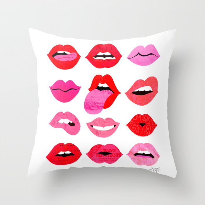 Lips of Love Throw Pillow Gallery Image 6