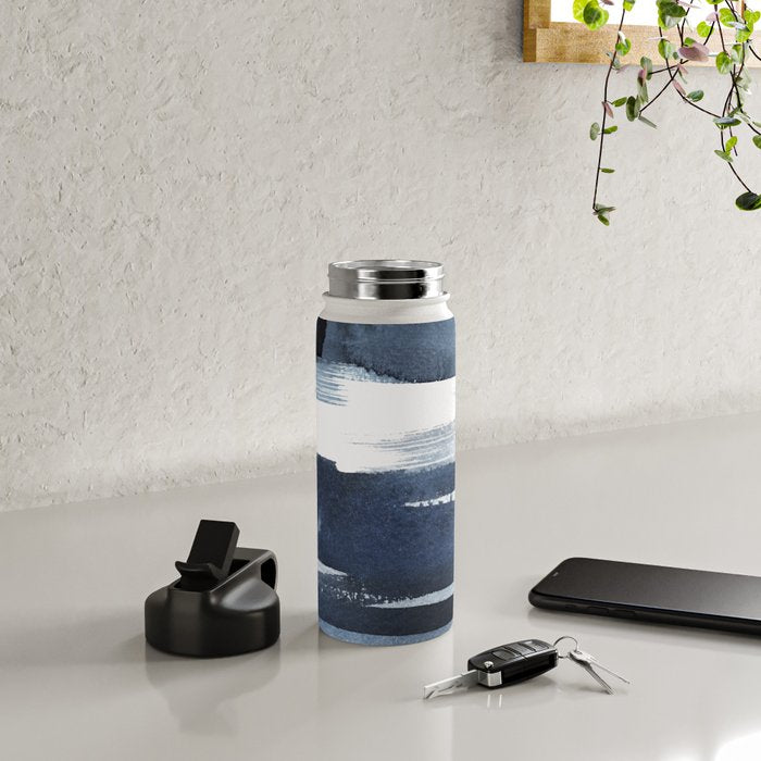 Blue Brush Water Bottle Gallery Image 4