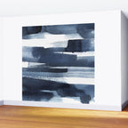 Blue Brush Wall Mural Gallery Image 2