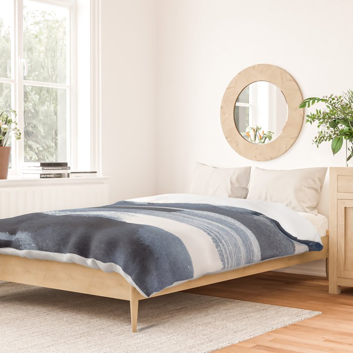 Blue Brush Duvet Cover Gallery Image 2