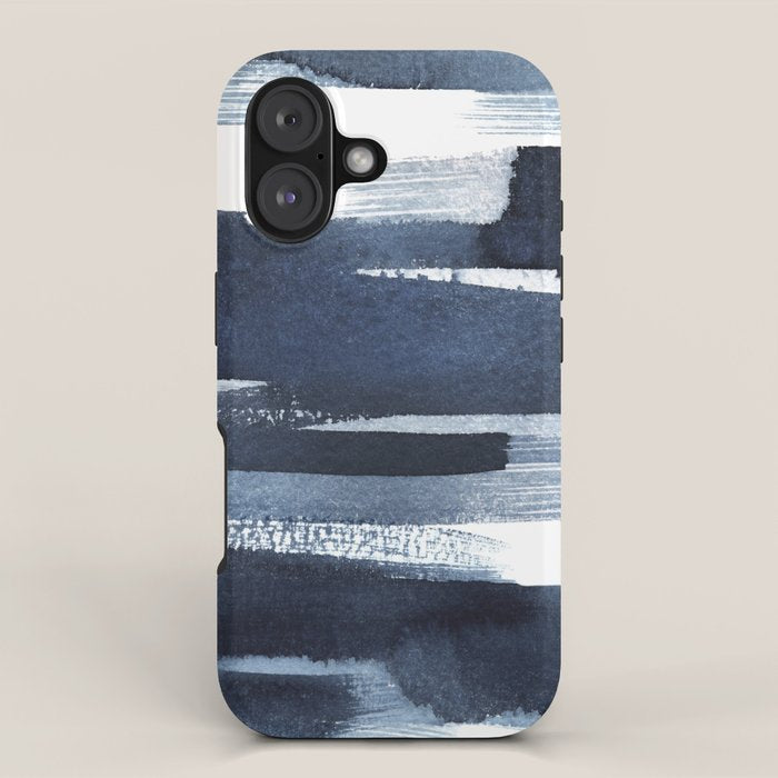 Blue Brush iPhone Case Gallery Image 1