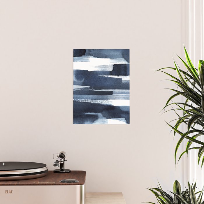 Blue Brush Poster Gallery Image 2