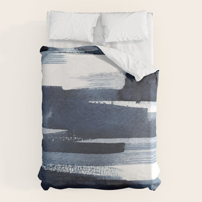 Blue Brush Duvet Cover Gallery Image 6