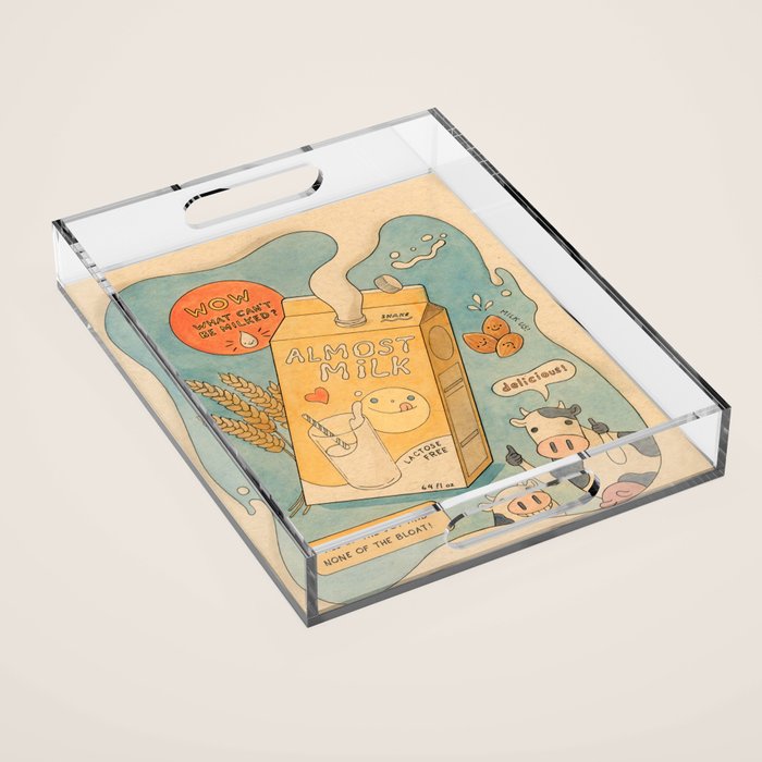 Almost Milk Acrylic Tray Gallery Image 1