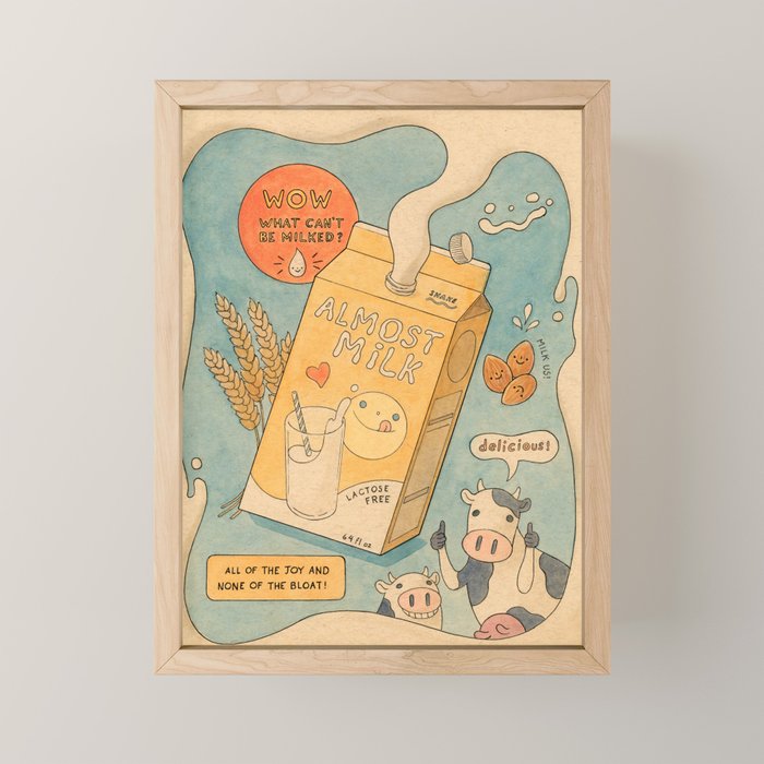 Almost Milk Mini Art Print Gallery Image 1