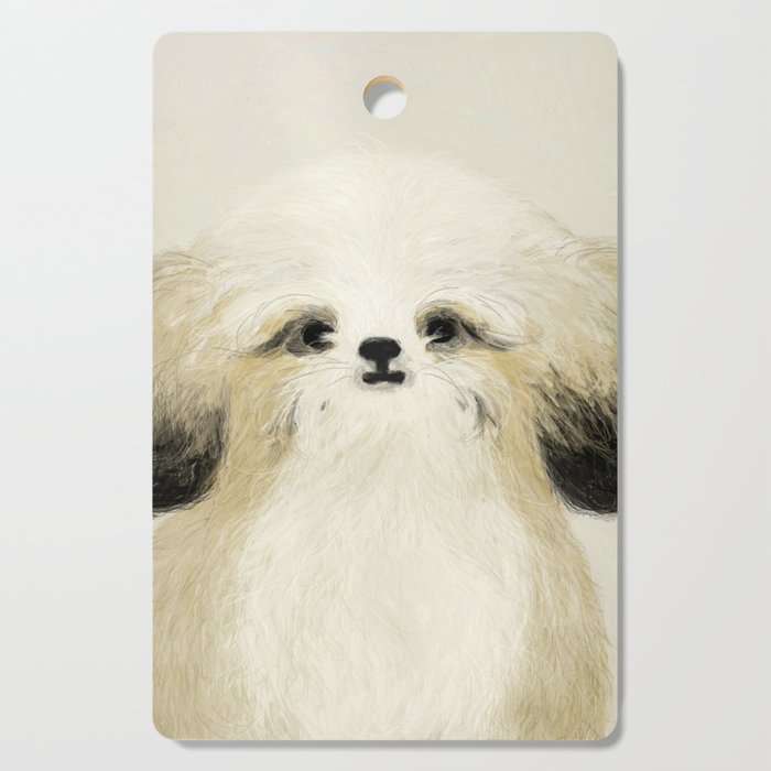 Cute dogs portrait. Wally Cutting Board Gallery Image 1