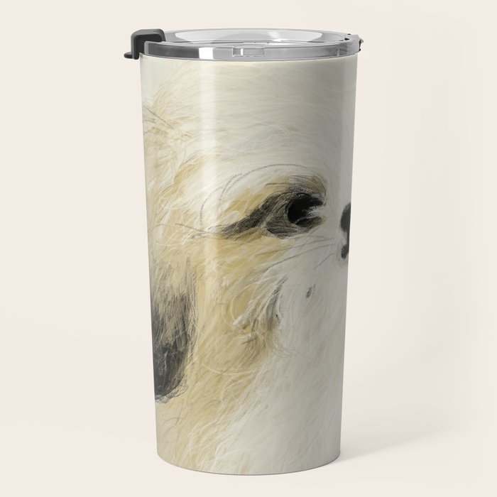 Cute dogs portrait. Wally Travel Mug Gallery Image 3