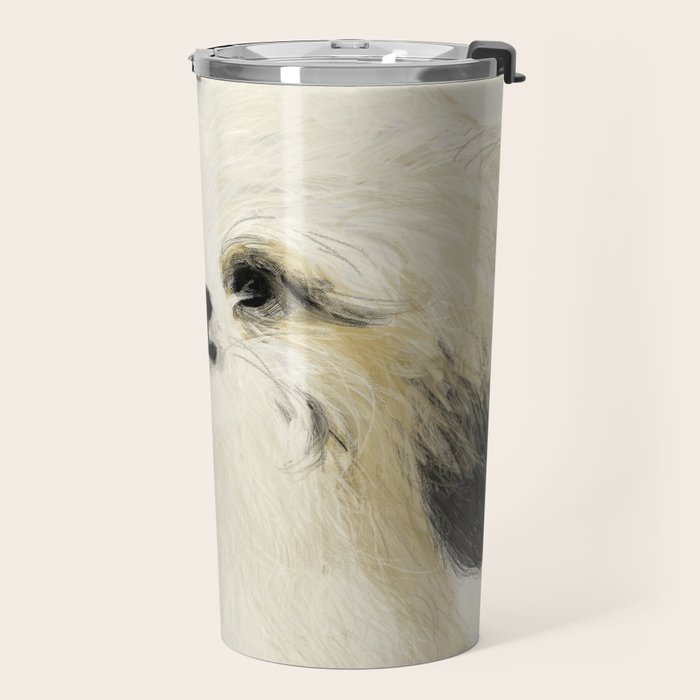 Cute dogs portrait. Wally Travel Mug Gallery Image 2