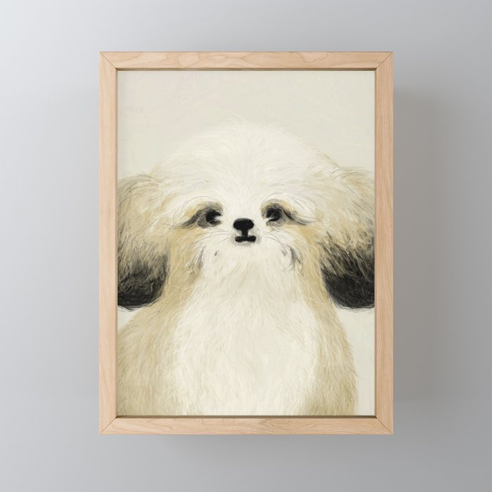 Cute dogs portrait. Wally Mini Art Print Gallery Image 1