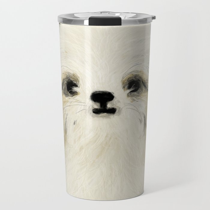 Cute dogs portrait. Wally Travel Mug Gallery Image 1