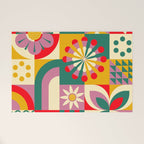 Red Flower  Welcome Mat Gallery Image 1