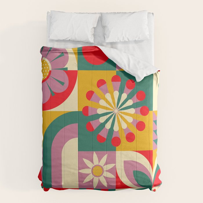 Red Flower  Comforter Gallery Image 1