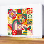 Red Flower  Wall Mural Gallery Image 2