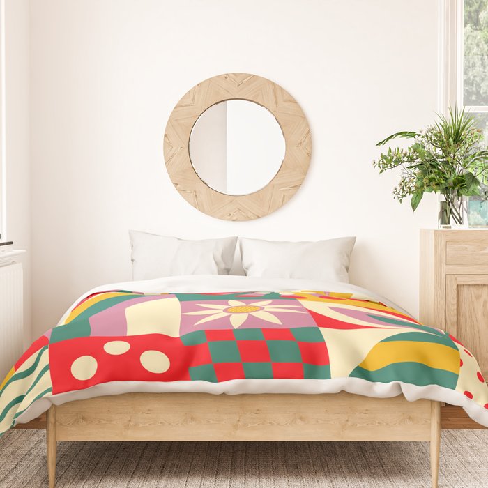 Red Flower  Duvet Cover Gallery Image 3