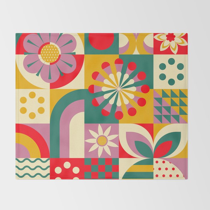 Red Flower  Throw Blanket Gallery Image 2