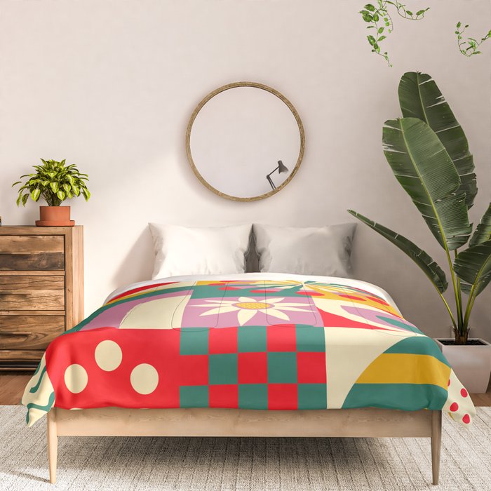 Red Flower  Comforter Gallery Image 3