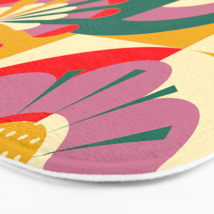 Red Flower  Bath Mat Gallery Image 3